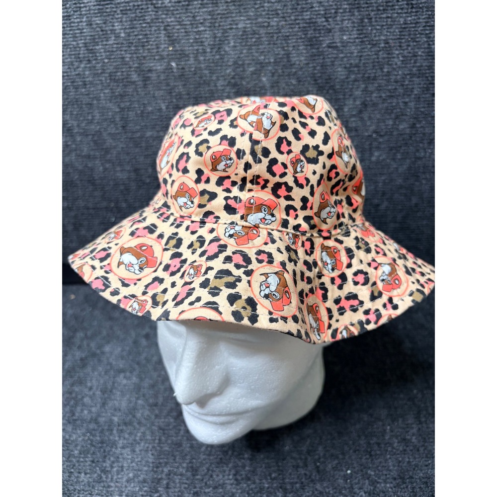 Buc-ees Toddler Leopard Print Bucket Hat Pink Tan UPF 50+ Sun Hat CORLEP TOD
